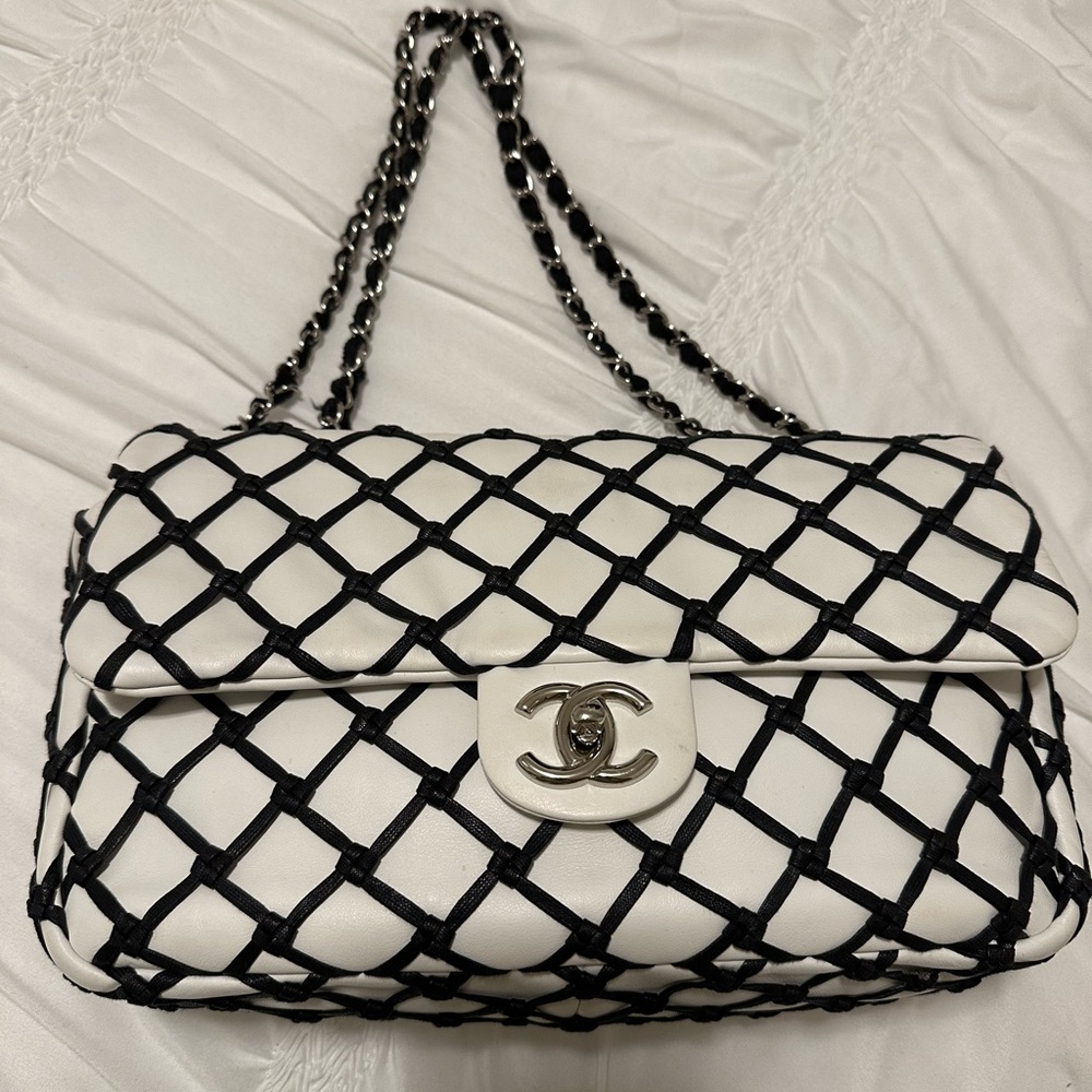 Chanel Saint-Tropez Canebiers Flap Bag (Jumbo Size)